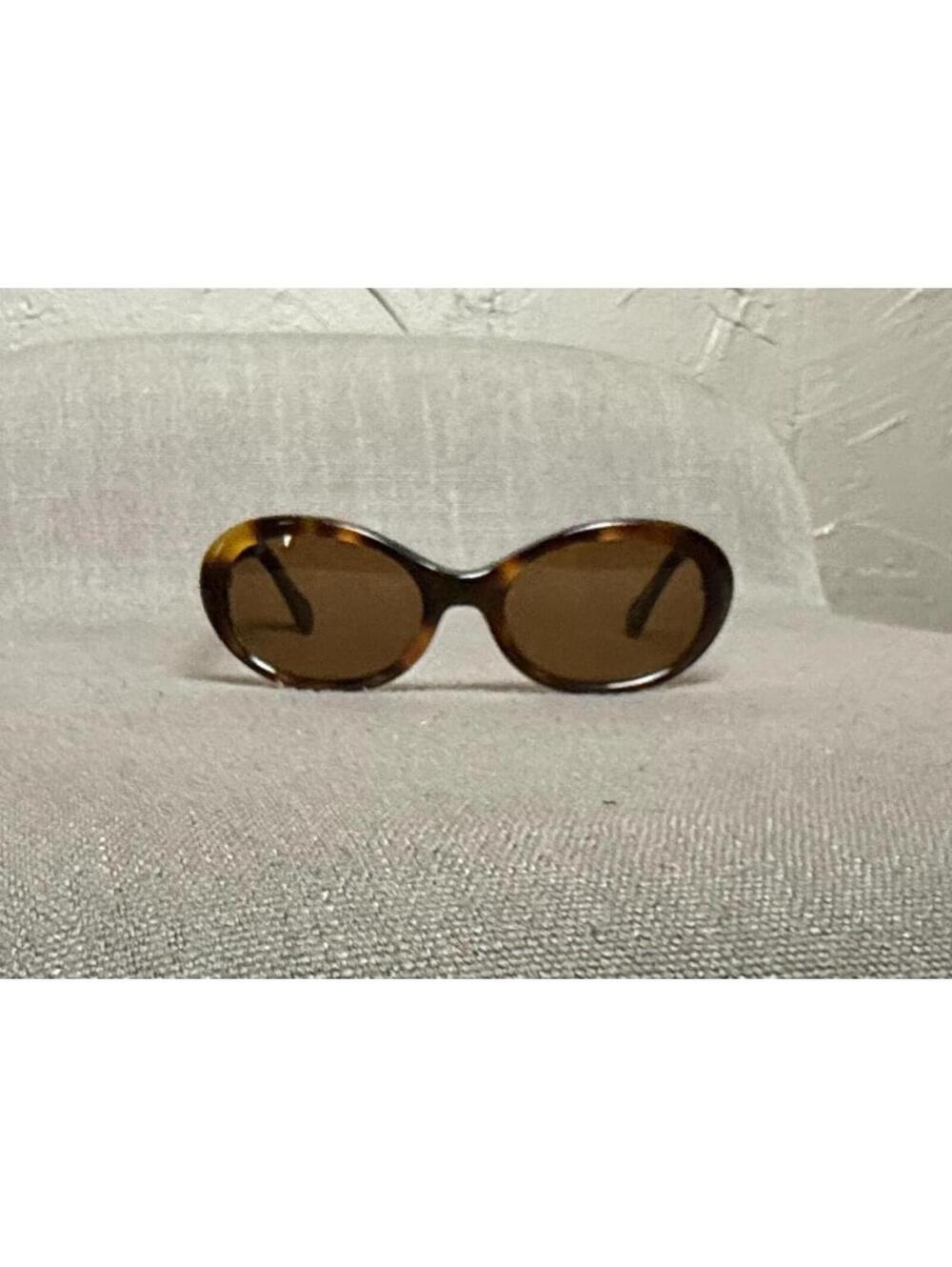 1990's CK Calvin Klein Oval Tortoise Brown Sunglasses CBK 90s Shades